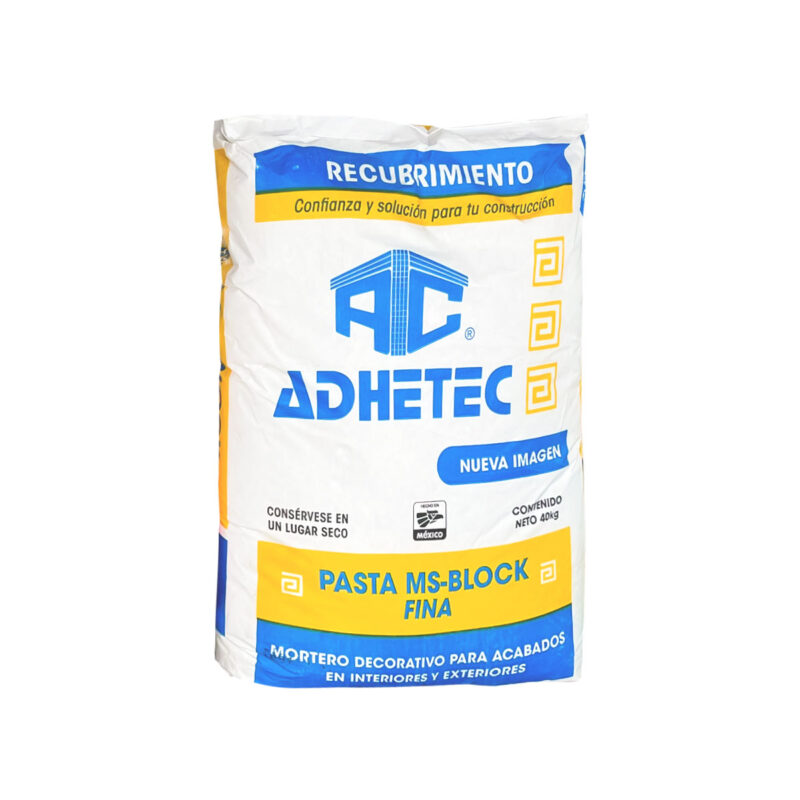 Pasta Block Pasta MS-BLOCK Fina ADHETEC - CODEMEX